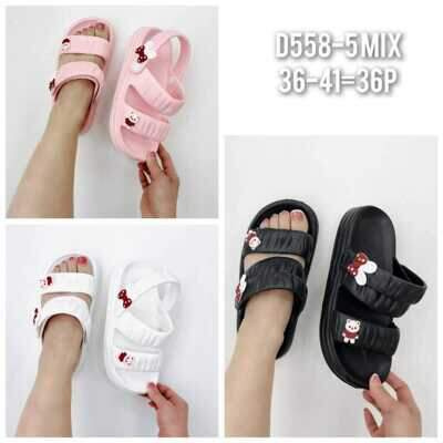 Klapki damskie  7AD558-5.MIX (36/41,36par)