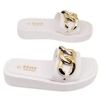 Klapki damskie HN21-3.WHITE (36/41,12par)