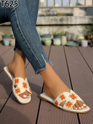 Klapki damskie T625.BEIGE (36/41,12par)