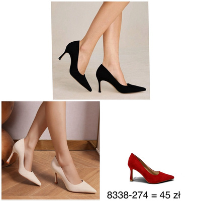 Czółenka damskie 8338-274.KOLORDOWYBORU (36/41 12par)