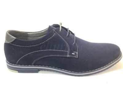 Półbuty męskie AB128-4.NAVY/GREY (40/45,8par)
