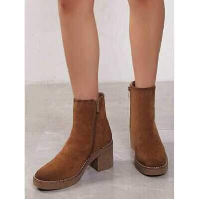 Botki damskie    7AKE219.KHAKI      (36/41,12par)