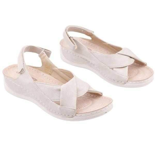 Sandały damskie DE989-3.BEIGE (36/41,12par)