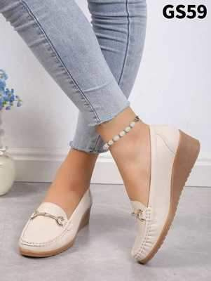 Balerinki damskie 7AGS59.BEIGE (36/41,12par)