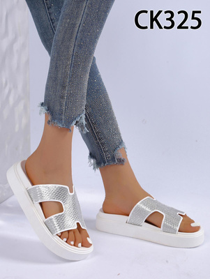 Klapki damskie CK325.WHITE (36/41,12par)