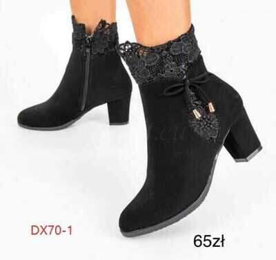 Botki damskie 7ADX70-1.BLACK (36/41,12par)