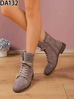 Botki damskie ocieplane  7ADA132.KHAKI  (36/41,12par)