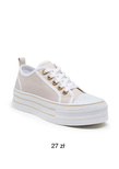 Buty sportowe damskie K1738.BEIGE (36/41,12par)