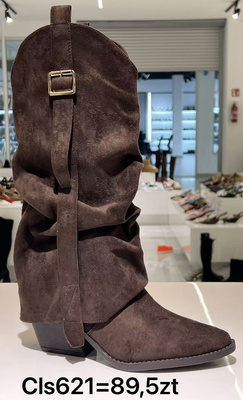 Kozaki damskie CLS621.BROWN (36/41,12par)