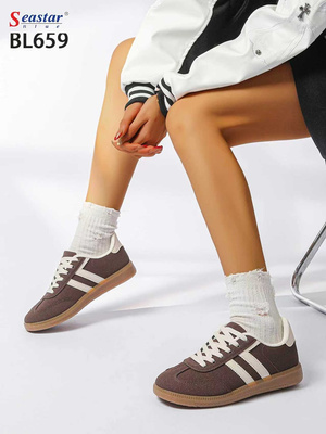 Buty sportowe damskie BL659.BROWN (36/41,12par)