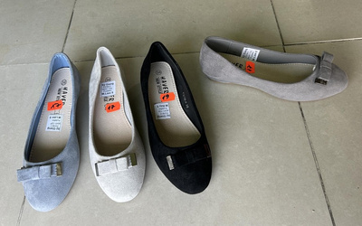 Balerinki damskie F07.KOLORDOWYBORU (36/41,12par)