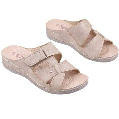 Klapki damskie DE995-2.BEIGE (36/41,12par)