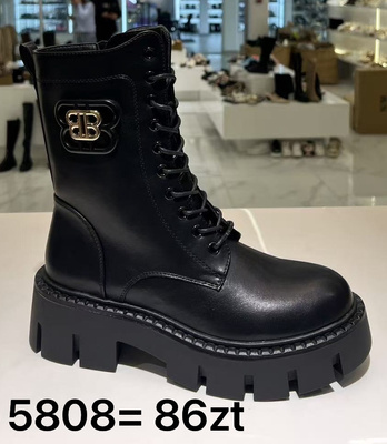 Botki damskie ocieplane 7A5808.BLACK (36/41,12par)