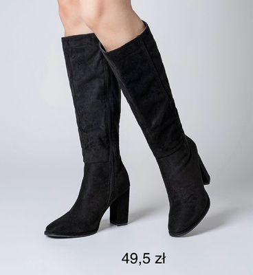 Kozaki damskie ocieplane F6381.BLACK (36/41,12par)