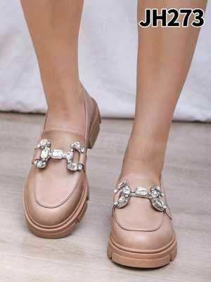 Półbuty damskie 7AJH273.KHAKI (36/41,12par)