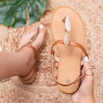 Sandały damskie 7A8665.CAMEL (36/41,12par)