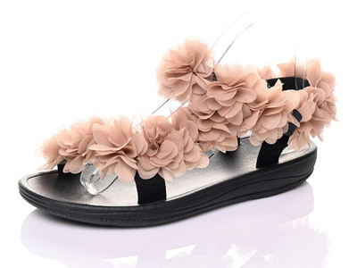 Sandały damskie DZ309-63.KHAKI (36/41,12par)