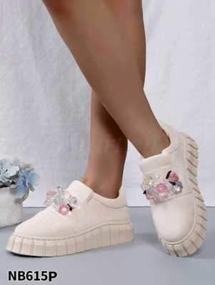 Buty sportowe damskie 7ANB615.BEIGE (36/41,12par)