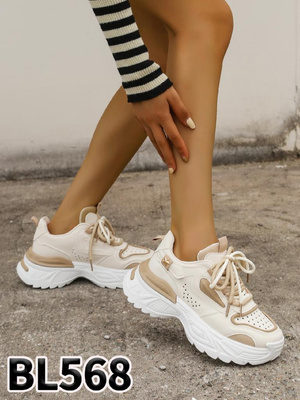 Buty sportowe damskie 7ABL568.BEIGE  (36/41,12par)