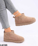 Botki damskie ocieplane LA330.KHAKI (36/41,12par)
