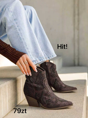 Botki damskie 7A9676A.BOWN (36/41,12par)