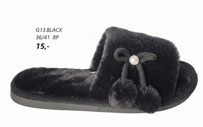 Kapcie damskie G13.BLACK (36/41,8par)