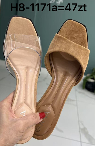 Klapki damskie H8-1171A.KOLORDOWYBORU (36/41,12par)