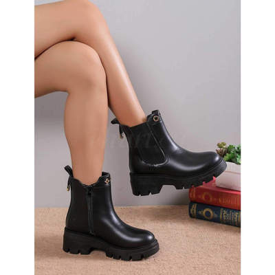 Botki damskie ocieplane  7AVL221.BLACK   (36/41,12par)