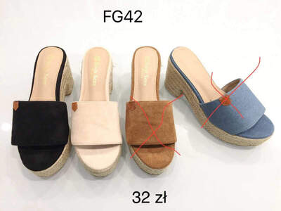 Klapki damskie 7AFG42.BEIGE (36/41,12par)