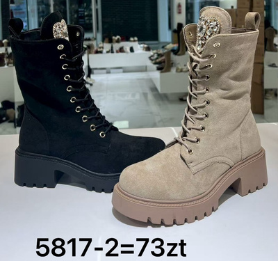 Botki damskie ocieplane 5817-2.KOLORDOWYBORU (36/41,12par)