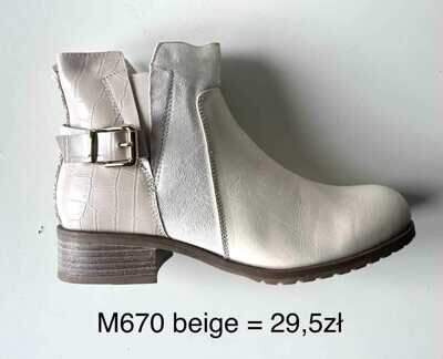 Botki damskie 7AM670.BEIGE (36/41,12par)