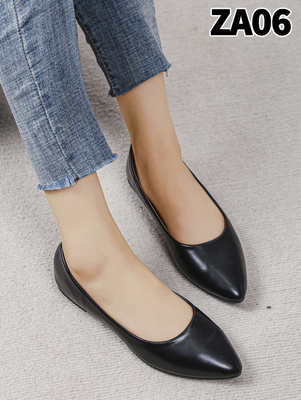 Balerinki damskie  7AZA06.BLACK (36/41,12par)