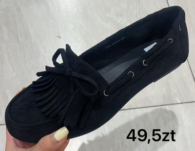 Balerinki damskie H8-980.BLACK (36/41,12par)