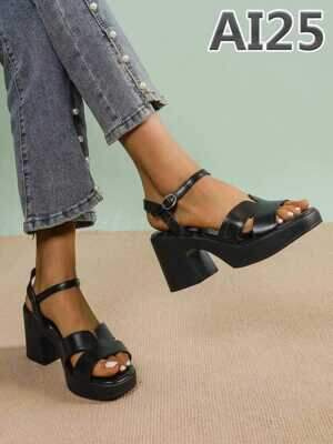 Sandały damskie AI25.BLACK (36/41,12par)