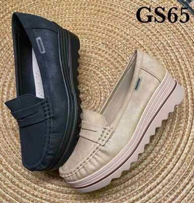 Balerinki damskie 7AGS65.KHAKI   (36/41,12par)