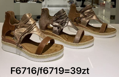 Sandały damskie F6716.KOLORDOWYBORU (36/41,12par)