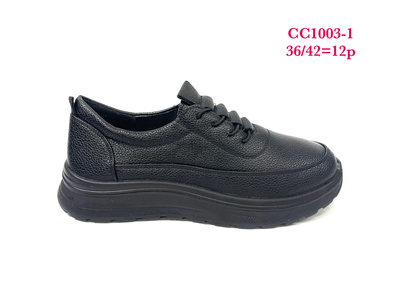 Półbuty damskie 7ACC1003-1.BLACK (36/42,12par)