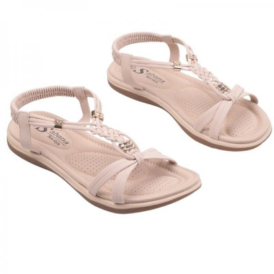 Sandały damskie DH21-3.BEIGE (36/41,12par)