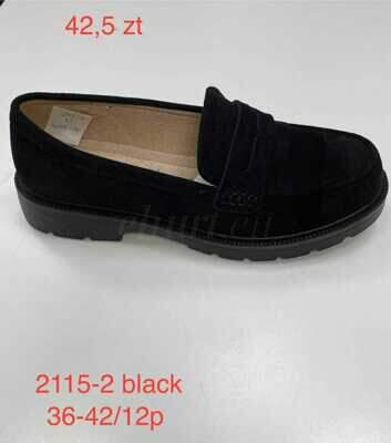Półbuty damskie 7A2115-2.BLACK (36/41,12par)
