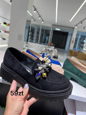 Półbuty damskie  7ACH845.BLACK (36/41,12par)