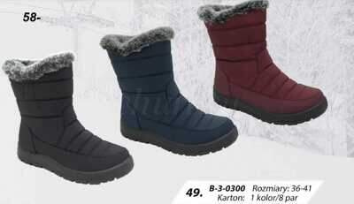 Botki damskie 7AB-3-0300.KOLORDOWYBORU (36/41,8par)