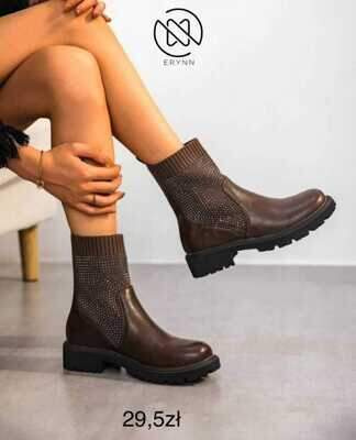 Botki damskie 7ARXJ206.BROWN (36/41,12par)