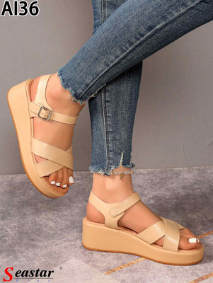 Sandały damskie AI36.KHAKI (36/41,12par)