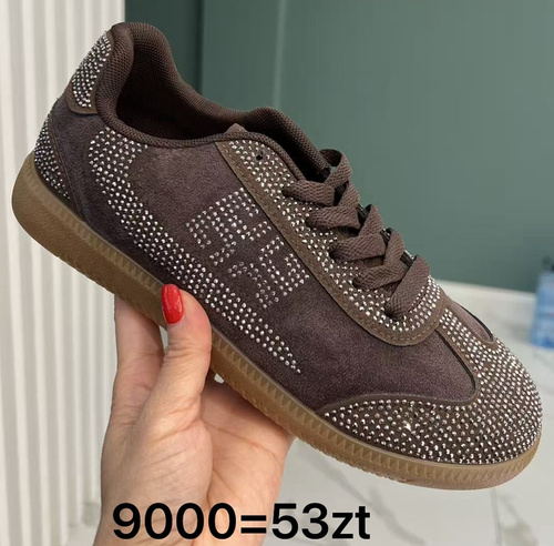 Buty sportowe damskie 9000.BROWN (36/41,12par)