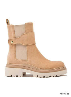 Botki damskie ocieplane A9300-63.KHAKI (36/41,12par)