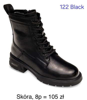 Botki damskie   7A122.BLACK  (36/41,8par)