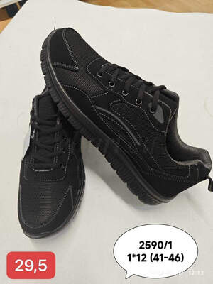 Buty sportowe męskie 2590-1.BLACK (41/46,12par)