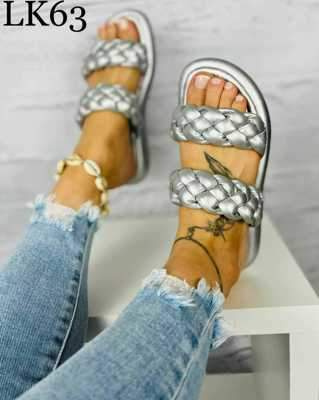 Klapki damskie 7ALK63.SILVER (36/41,12par)