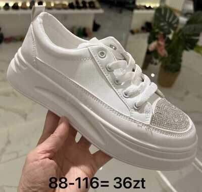Buty sportowe damskie 7A88-116.WHITE (36/41,12par)