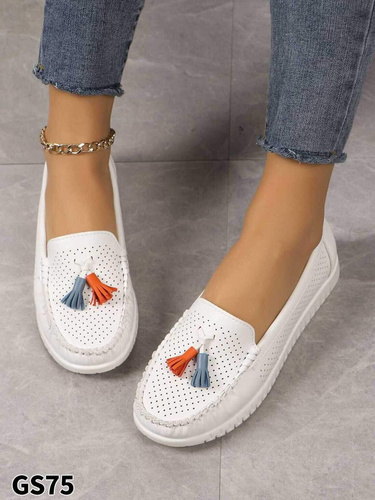 Balerinki damskie 7AGS75.WHITE (36/41,12par)